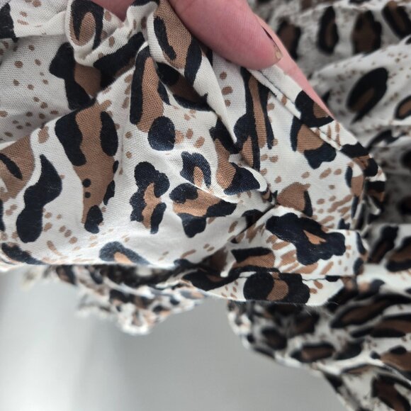 Style in Fashion Animal Print 100% Rayon Tassels Made in India Tunic Top 2x - Picture 6 of 11